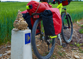 Längs El Camino på cykel (León-Santiago)
